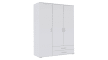 Drehtürenkleiderschrank Rasant, alpinweiß, Breite ca. 127 cm