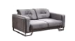 Sofa 2-Sitzer Lorena in grau, inklusive Kippfunktion