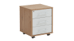 Rollcontainer Pronto in Artisan Oak Nachbildung-weiß Matt