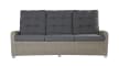 Garten-Sofa Ares in stone grey, mit manuelle Rückenverstellung
