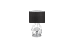 LED-Tischleuchte Amy in chromfarbig/schwarz, 45 cm