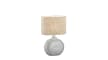 Tischleuchte Foro in silber/sand, 36 cm