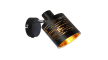 Wandleuchte Tunno in schwarz/gold