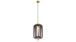 Pendelleuchte Blacky I in messing/rauch, 1-flammig (22 cm)