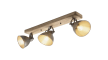 Deckenleuchte Timber in metall/holz, 3-flammig