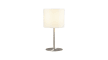 Tischleuchte Lisa in silberfarbig/weiß, 38 cm