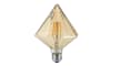 LED-Filament Diamant spitz in beige getönt, 4 W / E27