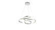 LED-Pendelleuchte Francis in aluminium, 72 cm