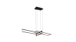LED-Pendelleuchte Salinas in schwarz, 110 cm