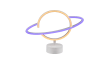 LED-Deko-Tischleuchte Planet in weiß, 24,5 cm