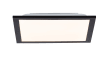 LED-Deckenleuchte Flat in schwarz, 29,5 x 29,5 cm