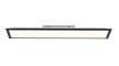 LED-Deckenleuchte Flat in schwarz, 79,5 x 24,5 cm