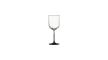 Weißweinglas Jasper aus Glas in transparent/schwarz, 320 ml