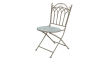 Bistro Stuhl aus Eisen in aqua, 90 cm