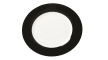 Teller flach Vario in schwarz, 26,5 cm