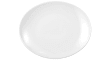 Teller flach Modern Life in weiß/oval, 29 cm