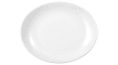 Teller Modern Life in weiß/oval, 27 cm