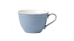 Kaffeeobertasse Horizon Color Loop aus Porzellan in hellblau