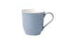 Becher mit Henkel Horizon Color Loop aus Porzellan in hellblau