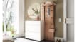 Wandgarderobe Salvo, holz/anthrazit, inkl. Beleuchtung