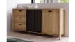 Sideboard Jytana, Mauvelle Eiche-Nachbildung/schwarz
