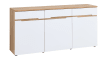 Kommode Clyde, Eiche-Nachbildung/weiß, 150 cm