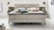 Boxspringbett Eforma, creme, 180 x 200 cm, Härtegrad 3/3