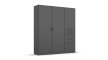 Drehtürenschrank 02L8 Allrounder, grau, 136 x 197 cm