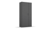 Drehtürenschrank 3D09 Allrounder, grau, 69 x 197 cm 