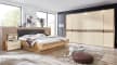 Schlafzimmer Cabrillo, sand/Balkeneiche furniert, 180 x 200 cm, Schrank 300 x 230 cm