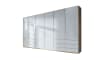 Funktionsdrehtürenschrank Loft, weiß/Bianco Eiche, 300 x 216 cm 