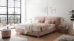 Boxspringbett Deluxe Edition KT2, hellrosa, 180 x 200 cm