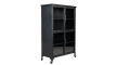 Kabinett Ferre L in Vintage schwarz, 76 cm 