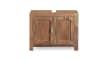Waschbeckenunterschrank Yoga, massives Shishamholz 