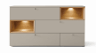 Sideboard Andiamo, steingrau/Eiche rustico