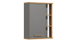 Wandschrank Glow, quarzgrau Glanz