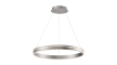 LED-Pendelleuchte Q-Vito, stahlfarbig, 59 cm