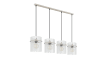 Pendelleuchte Gorley, beige, 4-flammig, 110 cm