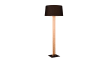 LED-Standleuchte Rahul, holz/schwarz, inkl. Sensordimmer