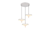LED-Pendelleuchte Keaton, grau/coffee, 3-flammig, inkl. Switchdimmer