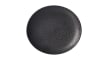 Teller Kitwe, Steingut, schwarz, 20 cm