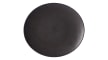 Teller Kitwe, Steingut, schwarz, 28 cm