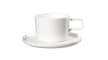 Kaffeetasse mit Unterteller oco, weiß