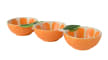 Tapas-Schale Orange, orange/weiß/grün