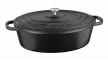 Bräter Calido, schwarz, oval, 6,5 l