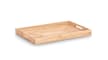 Tablett Gummibaum, natur, 45,7 x 30,5 cm
