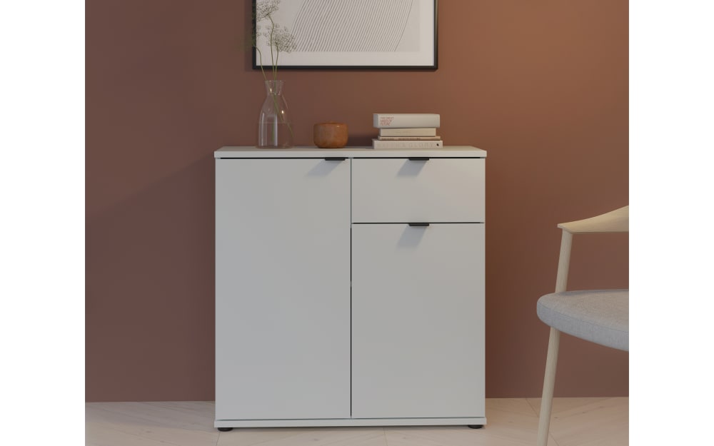 hardi Kommode Ganymede, grau, 80,1 cm Kunststoff, MDF 80.1 x 82.3