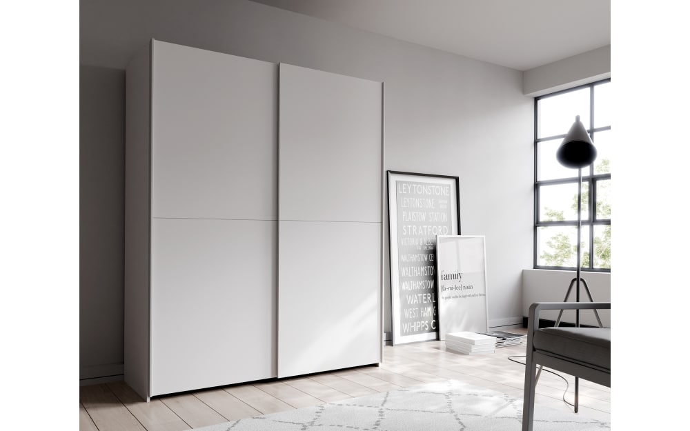 hardi Kleiderschrank Schach&matt, weiß, 150,1 x 190,5 cm Holzdekor, Kunststoff 150,1 cm