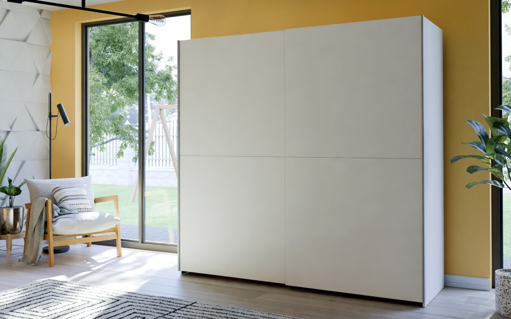 hardi Kleiderschrank Schach&matt, weiß, 200,1 x 190,5 cm Holzdekor, Kunststoff 200,1 cm