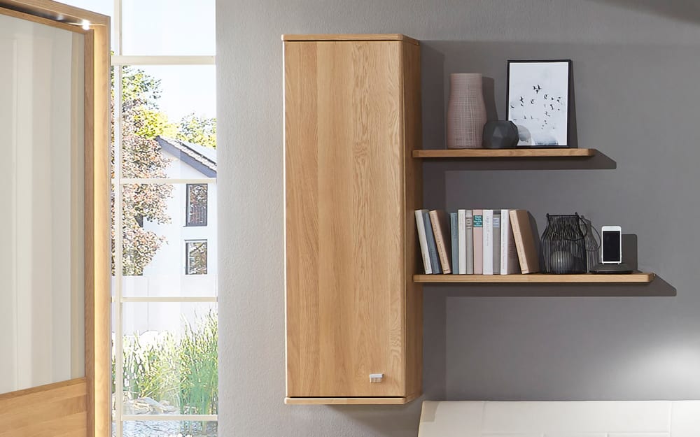 Wiemann Hängeschrank Kiruna in Eiche, mit 2 Steckböden Breiten ca. 60 und 80 cm braun Holz